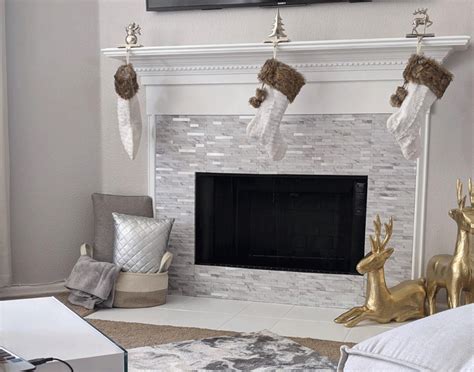 peel and stick fireplace tiles